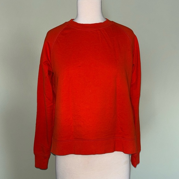 JCREW orange long sleeve with keyhole back design top blouse in women’s XS - Picture 2 of 6